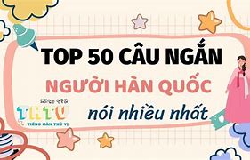 Nói Nhiều Quá Tiếng Hàn Quốc