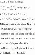 Tìm M Để A Giao B Là 1 Khoảng